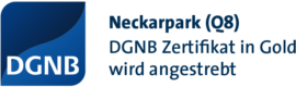 DIBAG DGNB Zertifikat Gold in Bearbeitung Neckarpark Q8
